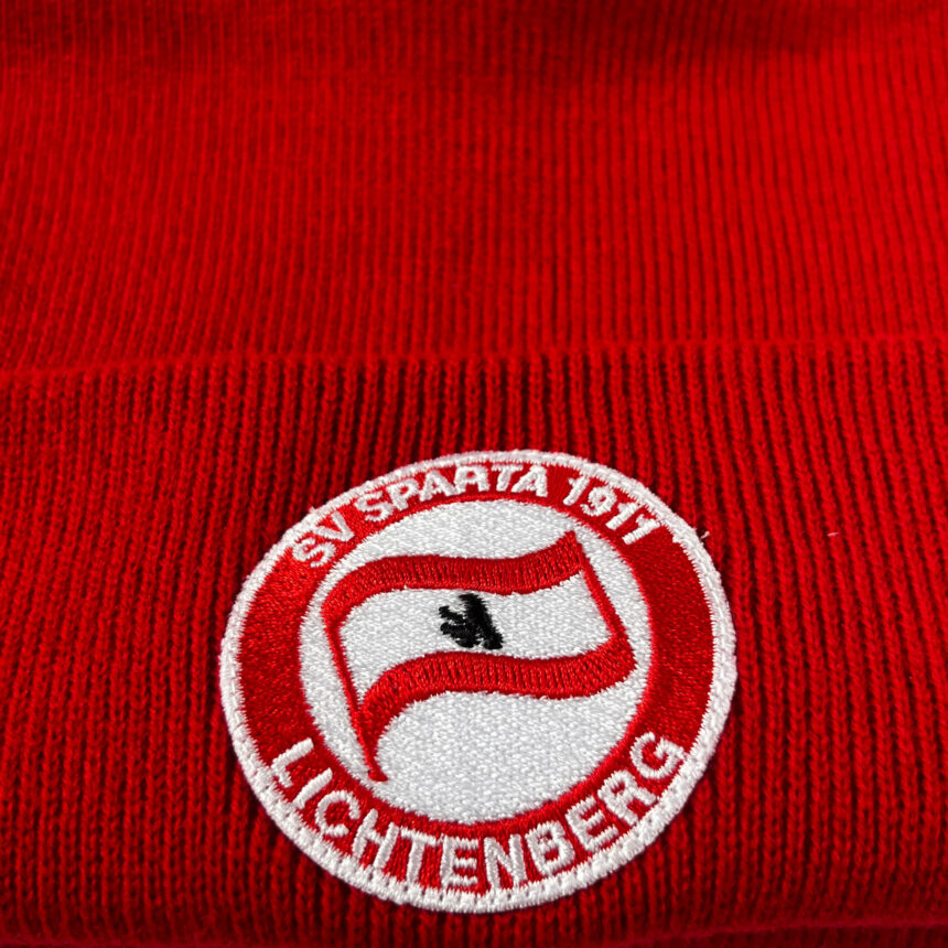 SV Sparta Lichtenberg Mütze rot – Bild 3
