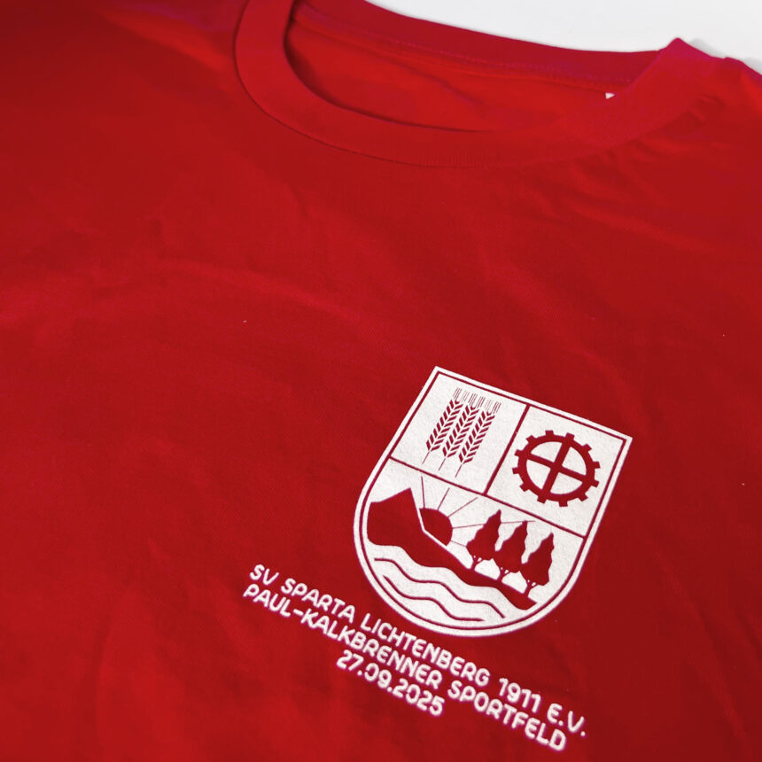 SV Sparta Lichtenberg Shirt rot – Bild 5